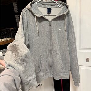 Nike Gray Lightweight Hoodie Jacket